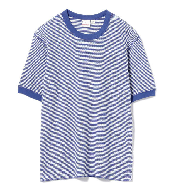 BEAMSBOY「【別注】Healthknit / ワッフル ボーダー Tシャツ」|Tシャツ・カットソー|