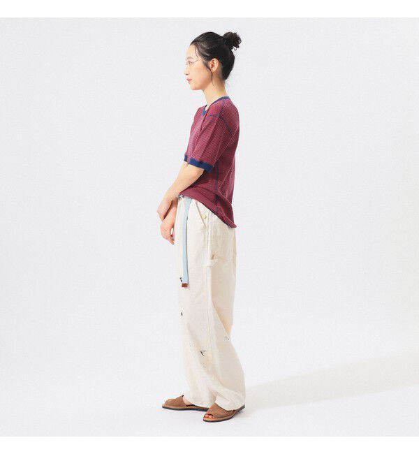 BEAMSBOY「【別注】Healthknit / ワッフル ボーダー Tシャツ」|Tシャツ・カットソー|