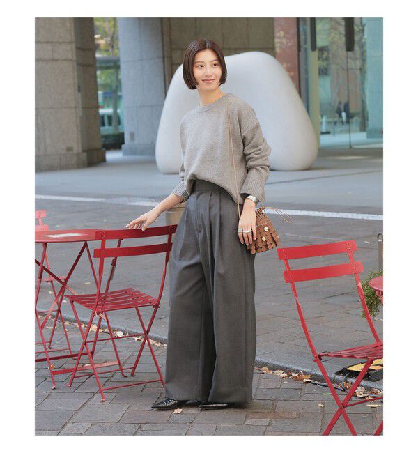 Demi-Luxe BEAMS 「7ゲージ ウール クルーネック プルオーバー」|ニット・セーター|