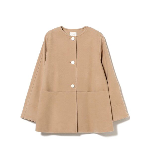 Demi-Luxe BEAMS 「ソフトメルトン ノーカラーコート」|ダッフルコート|