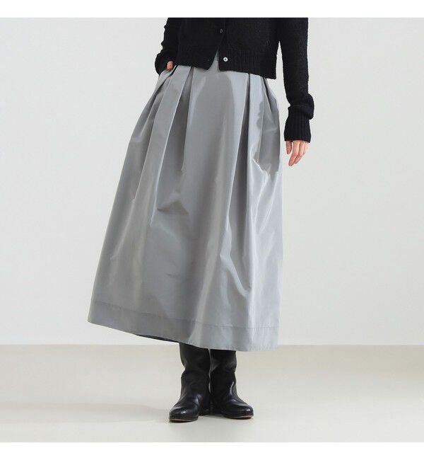 Demi-Luxe BEAMS 「シルバー タックスカート」|スカート|