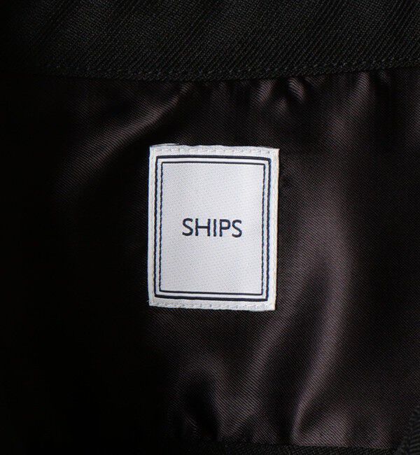 SHIPS「SC: ギャバジン オープンカラー シャツ ブラック」|シャツ・ブラウス|