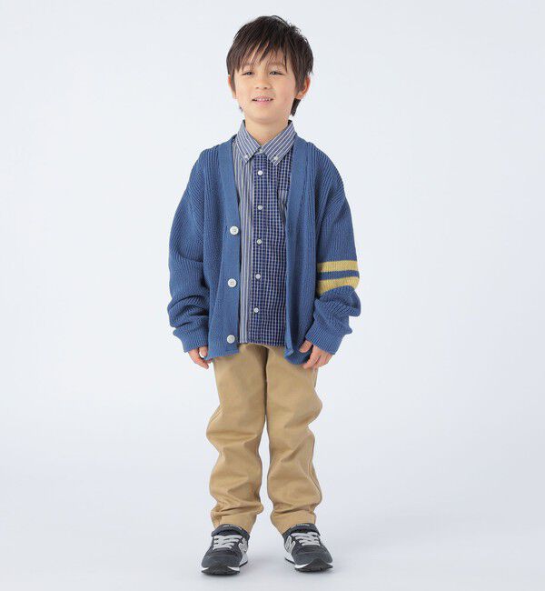 SHIPS KIDS「【SHIPS KIDS別注】ARCH&LINE:110～145cm / ギマ コットン カーディガン」|カーディガン|