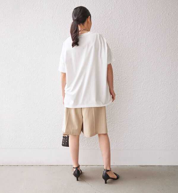 SHIPS for women「〈手洗い可能〉先染め ストライプ タック ショーツ◇」|その他|