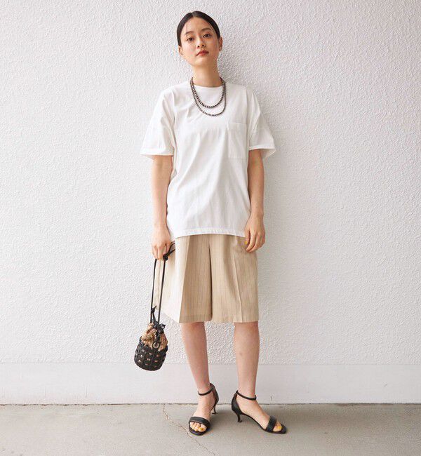 SHIPS for women「〈手洗い可能〉先染め ストライプ タック ショーツ◇」|その他|