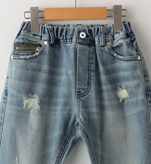 SHIPS KIDS「ARCH&LINE:110～145cm / デニム バナナ パンツ」|デニム|