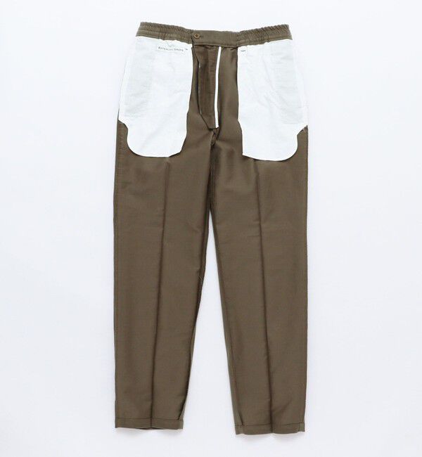 SHIPS「BATEAUX DE SHIPS:  〈セットアップ対応〉モールスキン スリムテーパード トラウザーズ」|チノ|