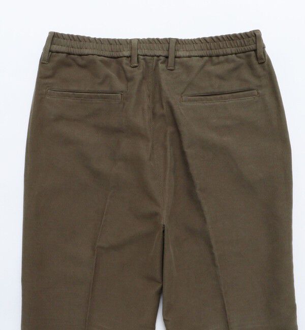 SHIPS「BATEAUX DE SHIPS:  〈セットアップ対応〉モールスキン スリムテーパード トラウザーズ」|チノ|