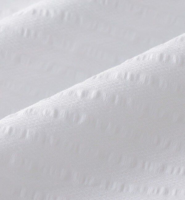 SHIPS Colors 「SHIPS Colors:〈洗濯機可能〉シアーサッカー スキッパー 7分袖 シャツ」|シャツ・ブラウス|