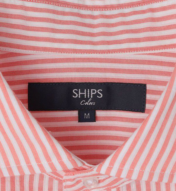 SHIPS Colors 「SHIPS Colors:〈洗濯機可能〉シアーサッカー スキッパー 7分袖 シャツ」|シャツ・ブラウス|