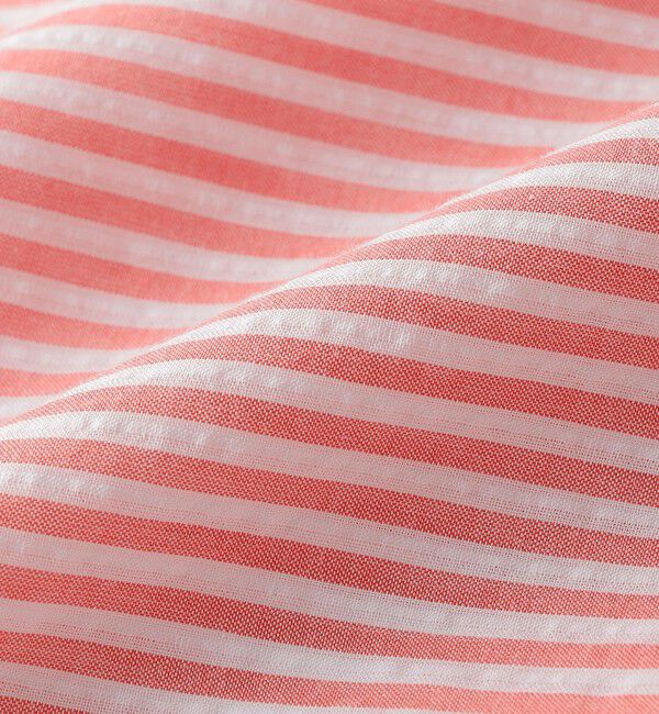 SHIPS Colors 「SHIPS Colors:〈洗濯機可能〉シアーサッカー スキッパー 7分袖 シャツ」|シャツ・ブラウス|