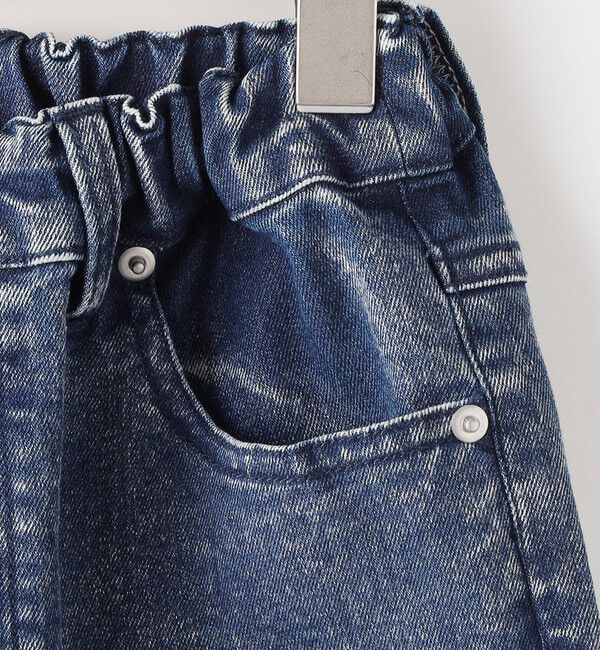 SHIPS KIDS「SHIPS KIDS:100～130cm / ジャージー ライク デニム パンツ」|デニム|