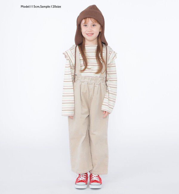 SHIPS KIDS「SHIPS KIDS:100～130cm / オーガニック コットン フリル プルオーバー」|Tシャツ・カットソー|