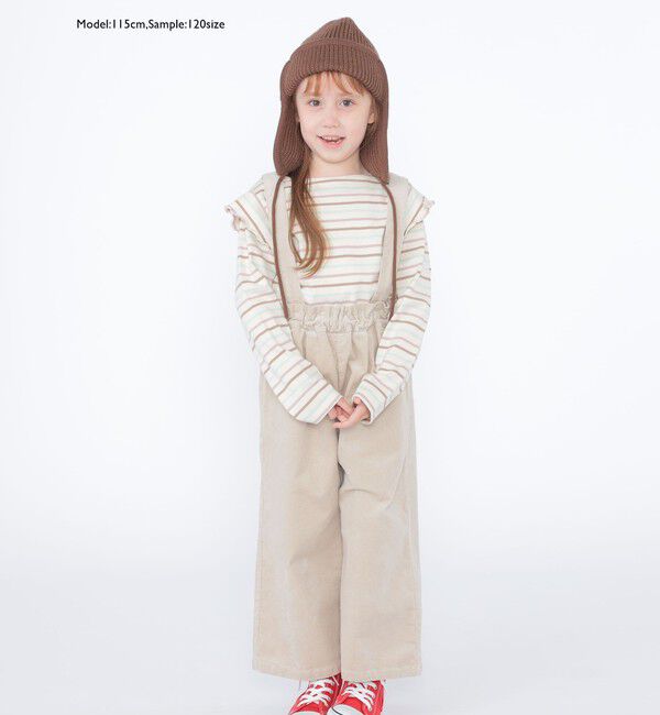 SHIPS KIDS「SHIPS KIDS:100～130cm / オーガニック コットン フリル プルオーバー」|Tシャツ・カットソー|