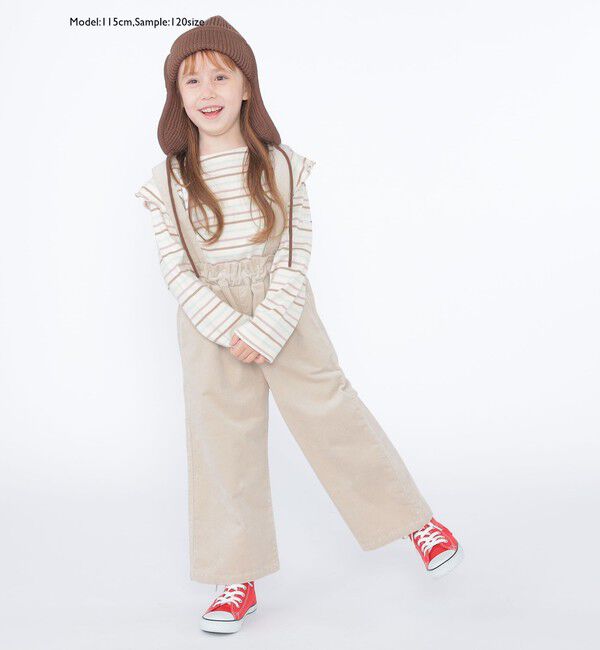 SHIPS KIDS「SHIPS KIDS:100～130cm / オーガニック コットン フリル プルオーバー」|Tシャツ・カットソー|