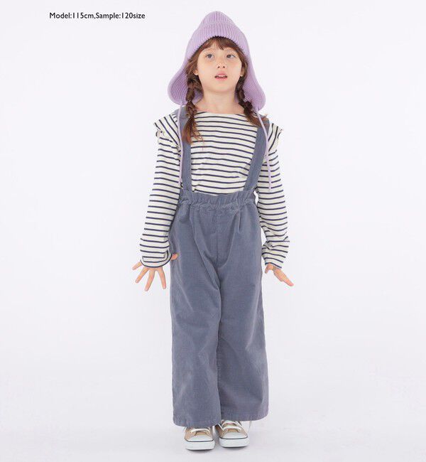 SHIPS KIDS「SHIPS KIDS:100～130cm / オーガニック コットン フリル プルオーバー」|Tシャツ・カットソー|