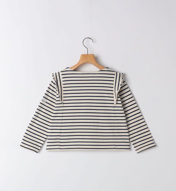 SHIPS KIDS「SHIPS KIDS:100～130cm / オーガニック コットン フリル プルオーバー」|Tシャツ・カットソー|