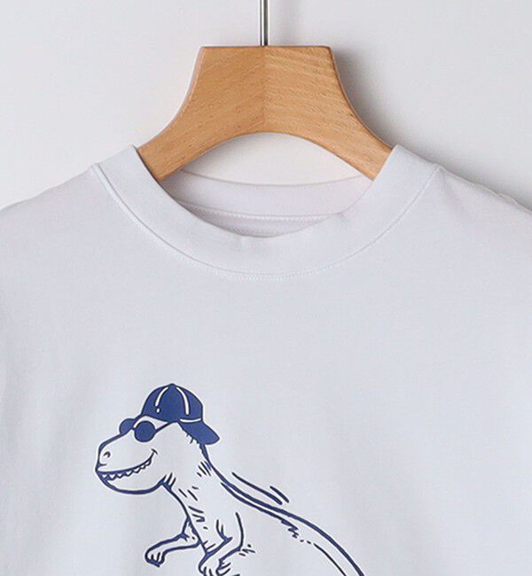 SHIPS KIDS「SHIPS KIDS:100～130cm /〈吸水速乾〉恐竜 プリント 長袖 TEE」|Tシャツ・カットソー|