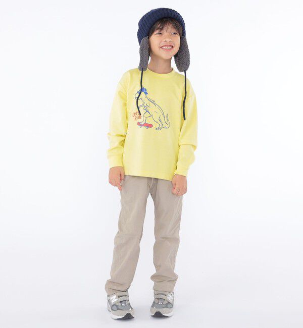 SHIPS KIDS「SHIPS KIDS:100～130cm /〈吸水速乾〉恐竜 プリント 長袖 TEE」|Tシャツ・カットソー|