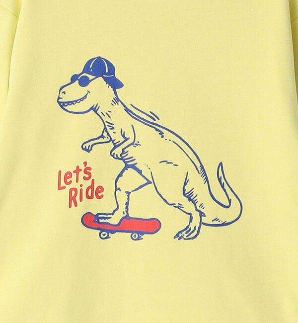 SHIPS KIDS「SHIPS KIDS:100～130cm /〈吸水速乾〉恐竜 プリント 長袖 TEE」|Tシャツ・カットソー|