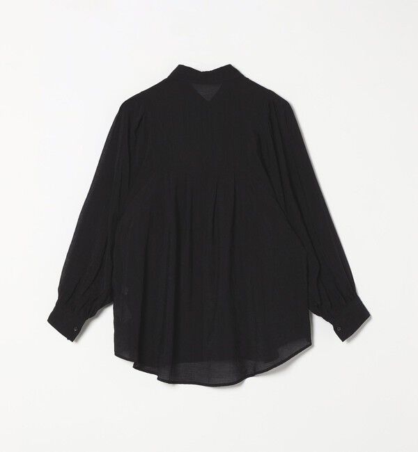 quaranciel「quaranciel:〈洗濯機可能〉シアー ボリュームスリーブ ヨーク ギャザー シャツ ブラウス」|シャツ・ブラウス|