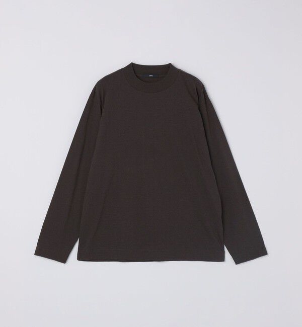 SHIPS「SHIPS: コットンウール モックネック ロングスリーブ Tシャツ」|Tシャツ・カットソー|ダークブラウン