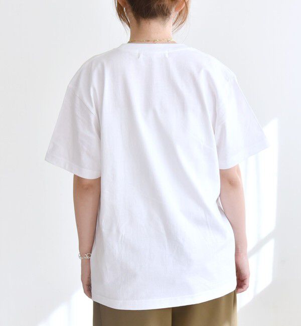 quaranciel「ANGE IN DISGUISE:〈手洗い可能〉コットン フォト & ロゴ TEE」|Tシャツ・カットソー|
