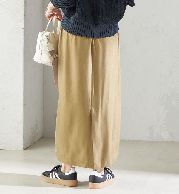 SHIPS for women「〈手洗い可能〉キュプラ混 ツイル ドロスト スカート」|スカート|