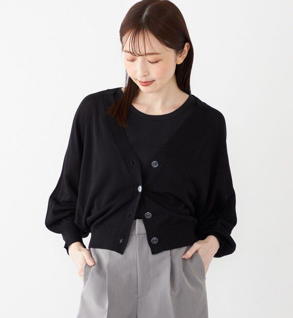 SHIPS Colors 「SHIPS Colors:〈手洗い可能〉レーヨンナイロン ドルマン カーディガン」|カーディガン|