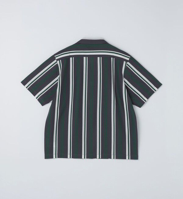 SHIPS「SHIPS: ハニカム ストライプ ショートスリーブ オープンカラー シャツ」|シャツ・ブラウス|