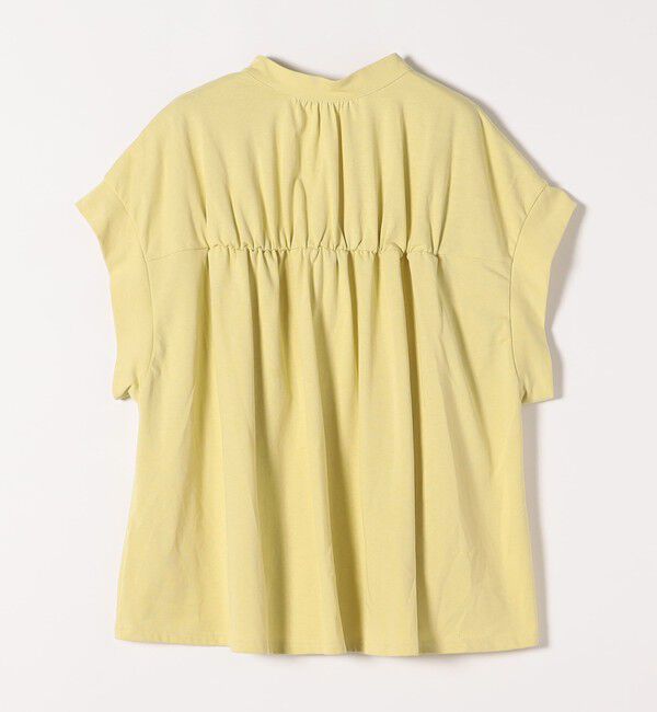 quaranciel「quaranciel:〈手洗い可能〉ギャザー スキッパー バンドカラー プルオーバー」|Tシャツ・カットソー|