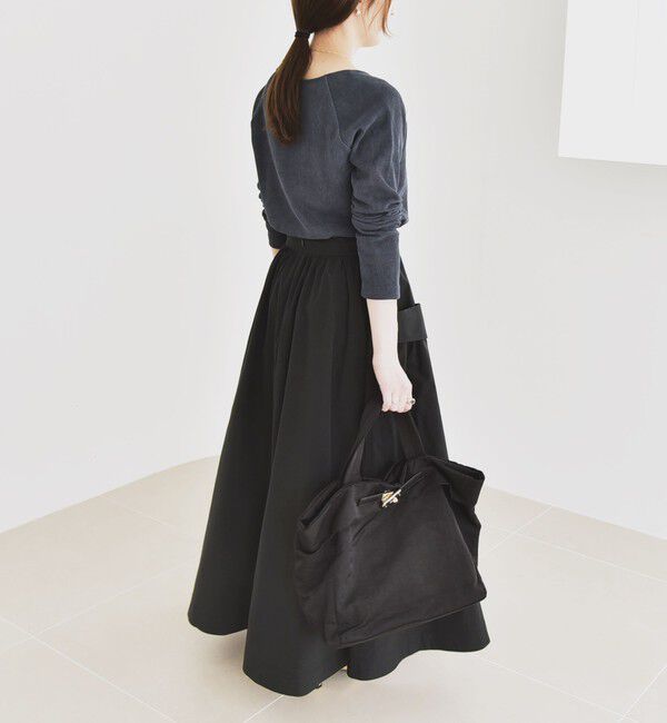 quaranciel「quaranciel:〈洗濯機可能〉タイプライター ギャザー フレア ポケット スカート」|スカート|