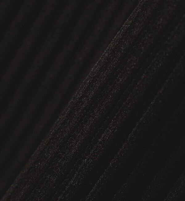 quaranciel「quaranciel:〈洗濯機可能〉ポリエステル ベロア リブ コンパクト スナップ カーディガン」|カーディガン|