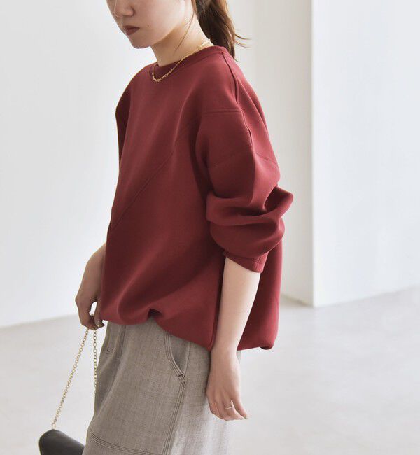 quaranciel「quaranciel:〈洗濯機可能〉ポンチ Vヨークバルーン スウェット プルオーバー」|スウェット・ジャージ|