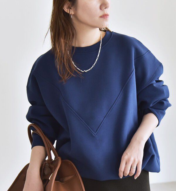 quaranciel「quaranciel:〈洗濯機可能〉ポンチ Vヨークバルーン スウェット プルオーバー」|スウェット・ジャージ|