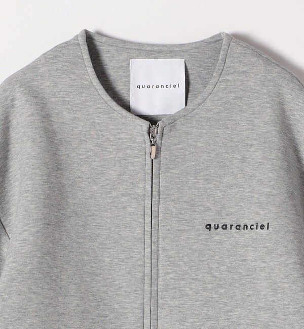 quaranciel「quaranciel:〈洗濯機可能〉ポンチ ロゴプリント スウェット ジップ ブルゾン カーディガン」|スウェット・ジャージ|