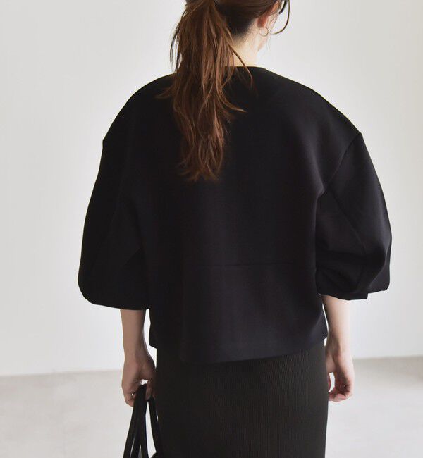 quaranciel「quaranciel:〈洗濯機可能〉ポンチ ロゴプリント スウェット ジップ ブルゾン カーディガン」|スウェット・ジャージ|