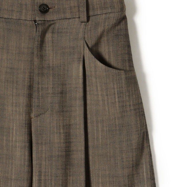 SHIPS for women「〈手洗い可能〉シャンブレー ポケット デザイン ワイド パンツ」|スラックス|