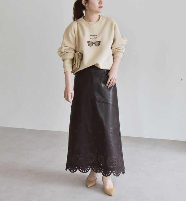 quaranciel「ANGE IN DISGUISE:〈手洗い可能〉フォト＆ロゴ スウェット」|スウェット・ジャージ|