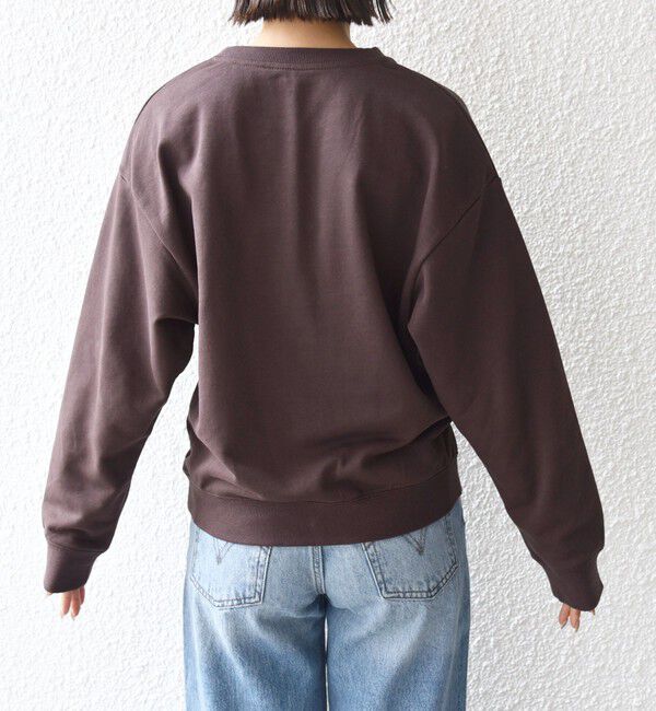 SHIPS for women「【WEB限定】〈手洗い可能〉パール調 ネックレス チャーム 付 ドルマン スウェット」|スウェット・ジャージ|