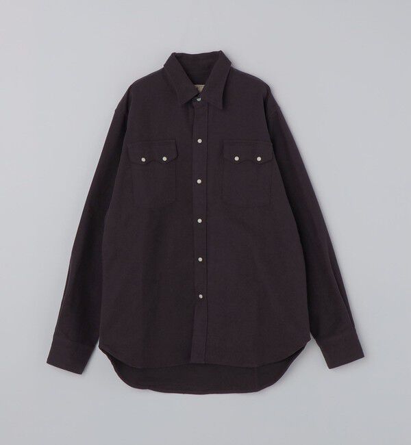 SHIPS「WYTHE NEW YORK: MOLESKIN PEARLSNAP SHIRT」|シャツ・ブラウス|ブラック