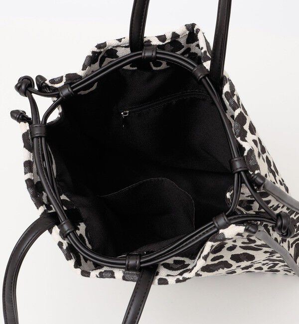 quaranciel「quaranciel: 2way アニマル パイピング 巾着 トートバッグ（A4対応）」|トートバッグ|