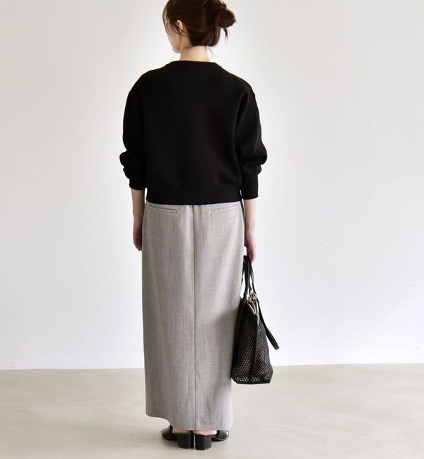 quaranciel「《追加予約》quaranciel:〈手洗い可能〉ノーカラー ダブル ボタン ジャケット カーディガン」|カーディガン|