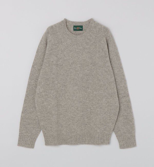 SHIPS「ALANPAINE: 〈手洗い可能〉5ゲージ サドル クルーネック ニット」|ニット・セーター|トップグレー