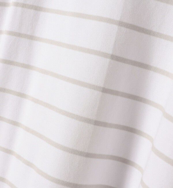 quaranciel「quaranciel:〈洗濯機可能〉ボーダー ビッグ スキッパー プルオーバー」|Tシャツ・カットソー|