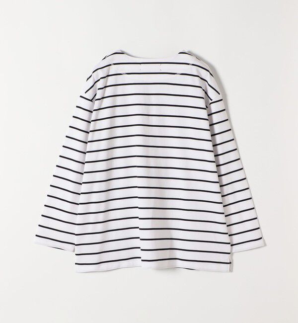 quaranciel「quaranciel:〈洗濯機可能〉ボーダー ビッグ スキッパー プルオーバー」|Tシャツ・カットソー|