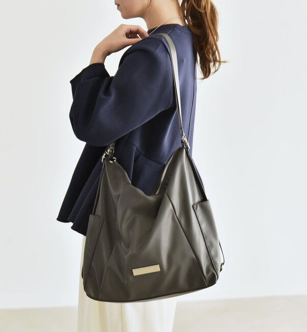 quaranciel「quaranciel: 3way リュックサック ワンハンドル トートバッグ（A4対応）」|トートバッグ|チャコールグレー