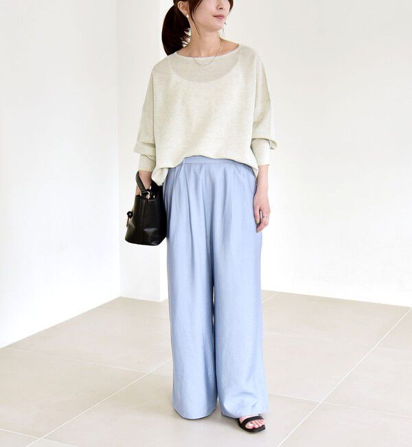 quaranciel「quaranciel:〈洗濯機可能〉タック ワイド イージー パンツ」|その他|