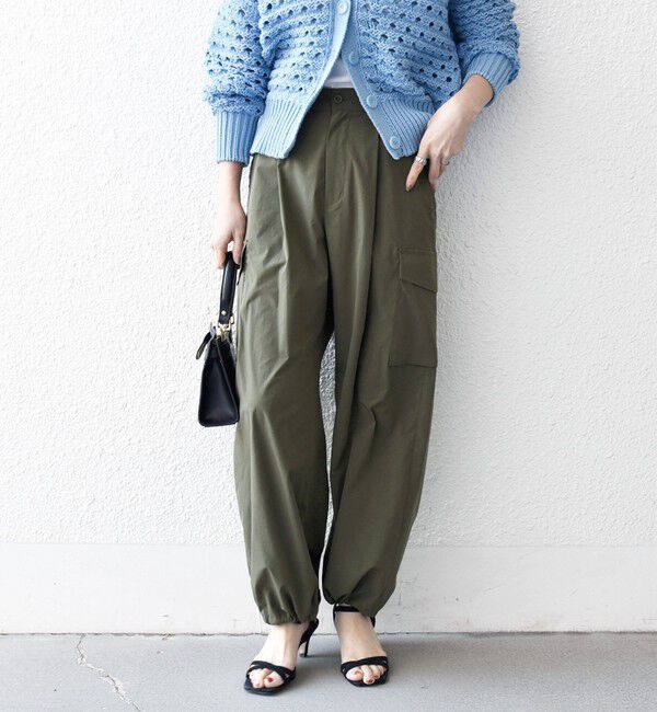 SHIPS any「【WEB限定】SHIPS any:〈洗濯機可能〉タイプライター イージー カーゴ パンツ」|カーゴ|