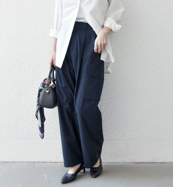 SHIPS any「【WEB限定】SHIPS any:〈洗濯機可能〉タイプライター イージー カーゴ パンツ」|カーゴ|